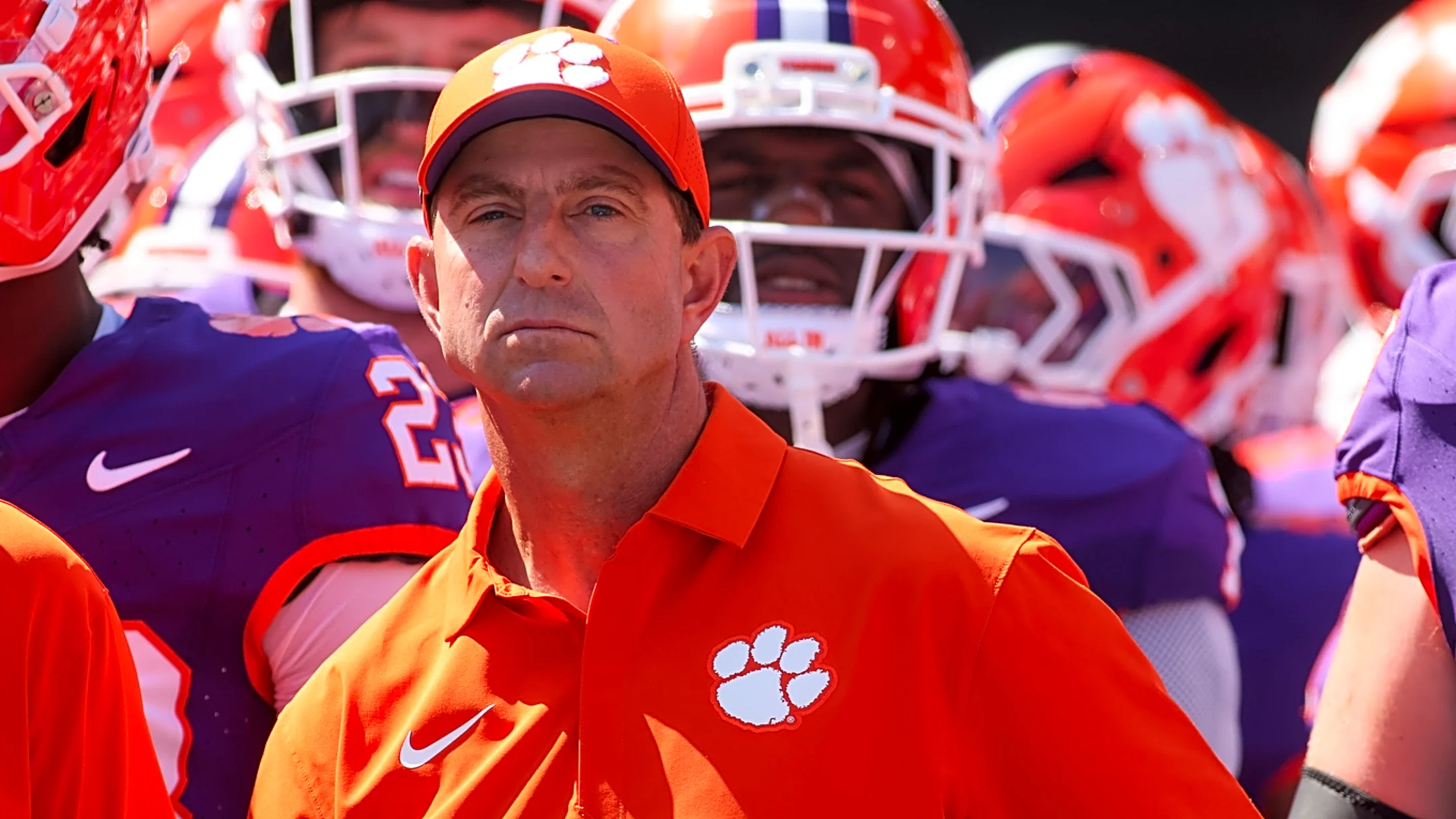 Clemson's Dabo Swinney may be feeling the heat in wake of LSU firing Brian Kelly