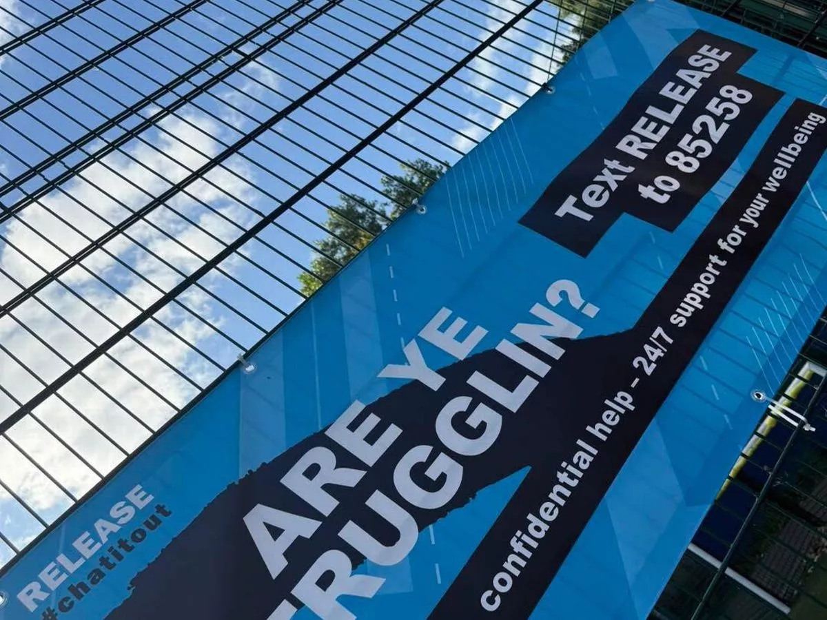 Men's mental health charity Release ordered to take down banners by council due to 'road safety' concerns