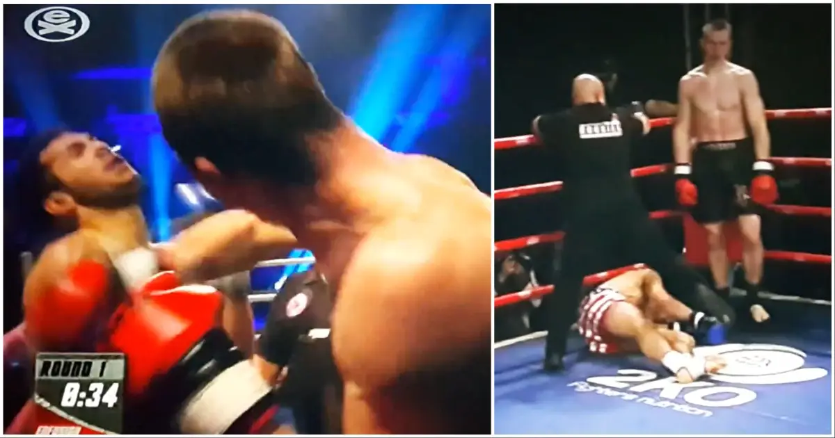 Andrew Tate Getting Knocked Out During Kickboxing Days