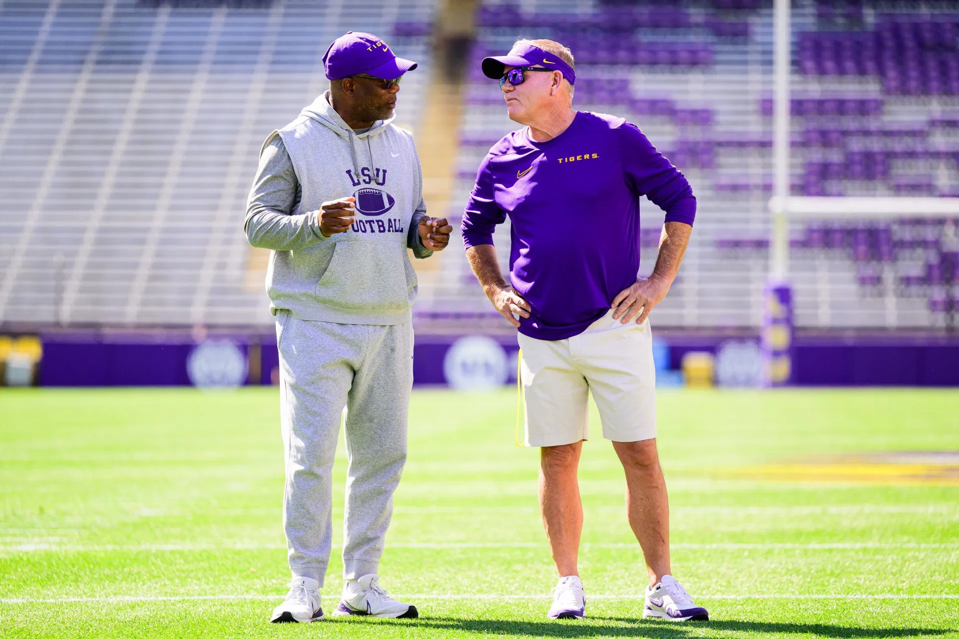 "I will do my very best & die trying to represent us": LSU interim coach catches eyeballs with bold speech after Brian Kelly's firing