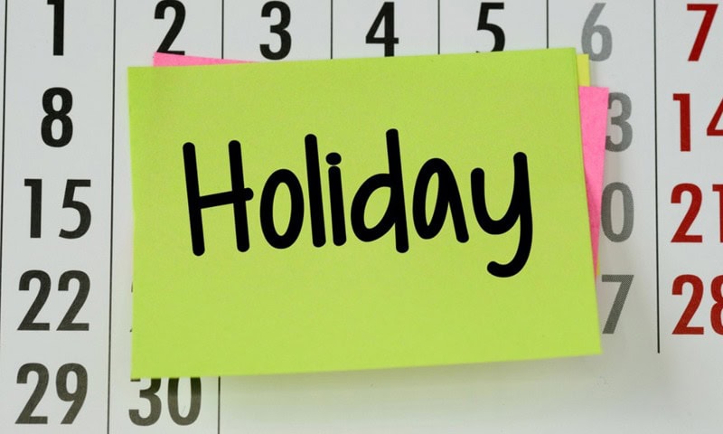 Holiday announced for November 1