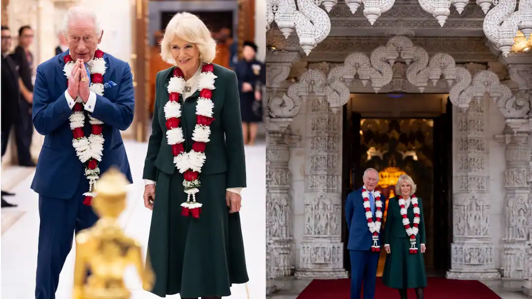 King Charles, Queen Camilla Join Prayers At London’s BAPS Neasden Temple’s 30th Anniversary