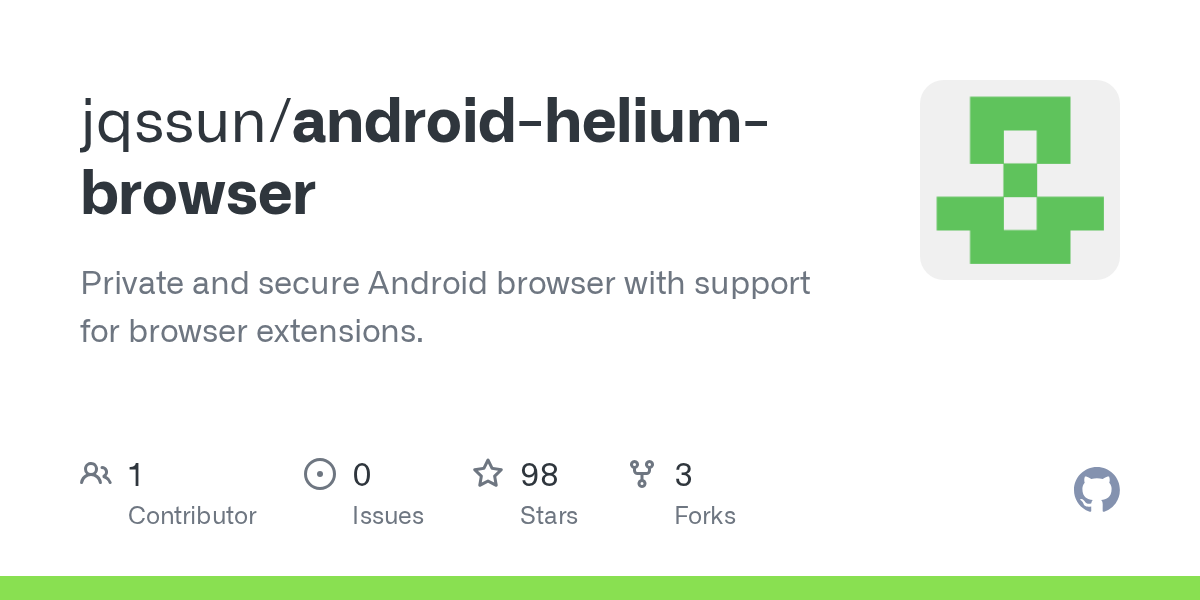 Show HN: Helium Browser for Android with extensions support, based on Vanadium