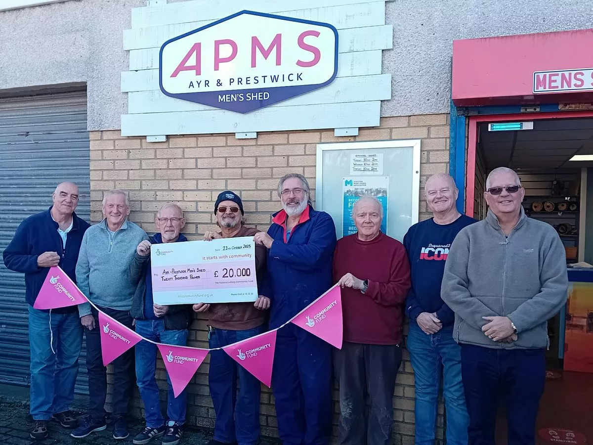 20k funding boost 'saves the day' for Ayr & Prestwick Men's Shed group