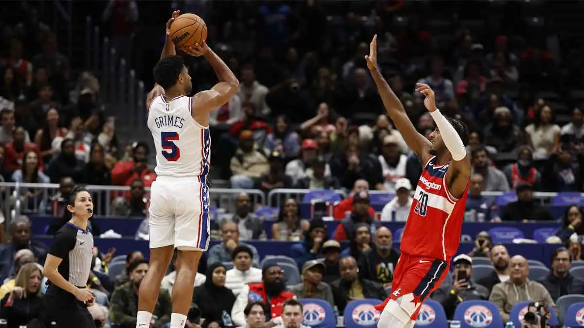 Quentin Grimes’ 3-word message after 76ers’ win over Wizards sums up 4-0 vibe