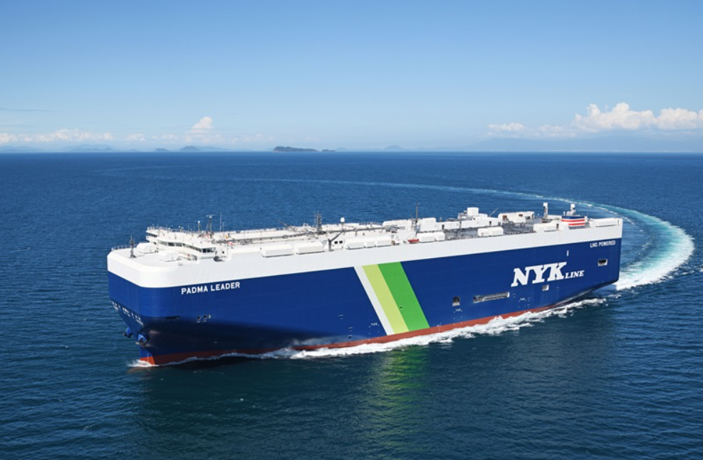 NYK Line adds new 7,000 CEU LNG-fueled car carrier to roster