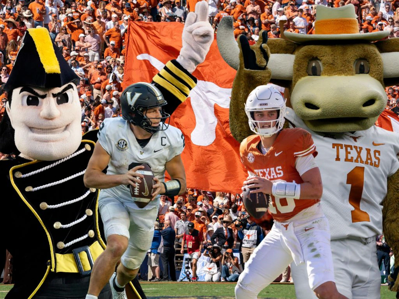 How to stream Vanderbilt vs Texas football for free today; TV Channel, time, odds