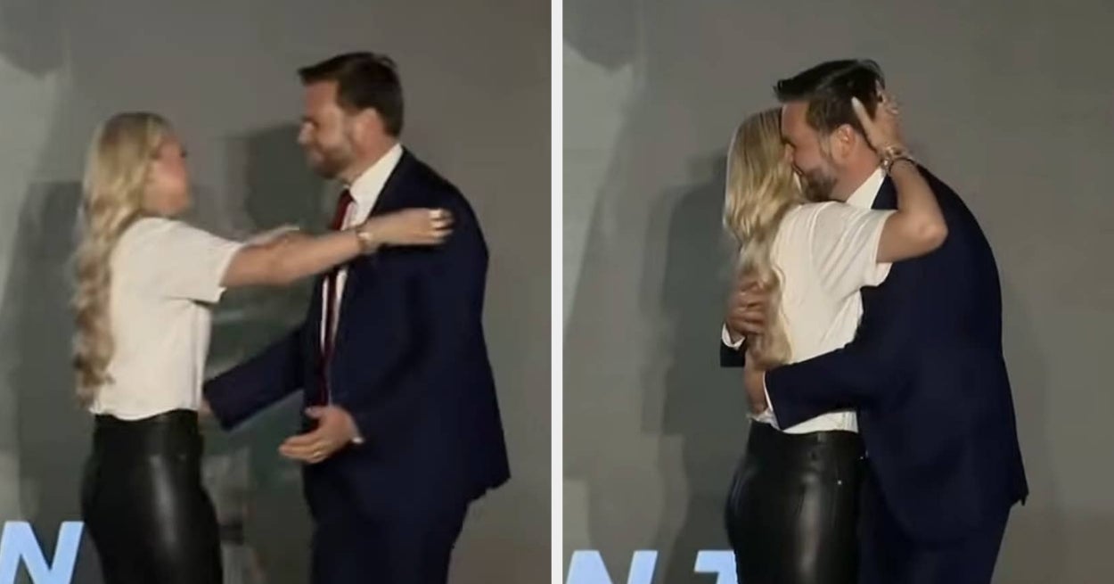 Erika Kirk's JD Vance Introduction And Embrace Goes Viral