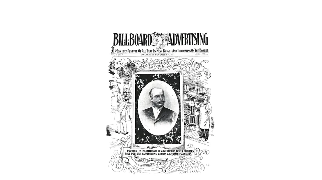 First Billboard Issue: Nov. 1, 1894