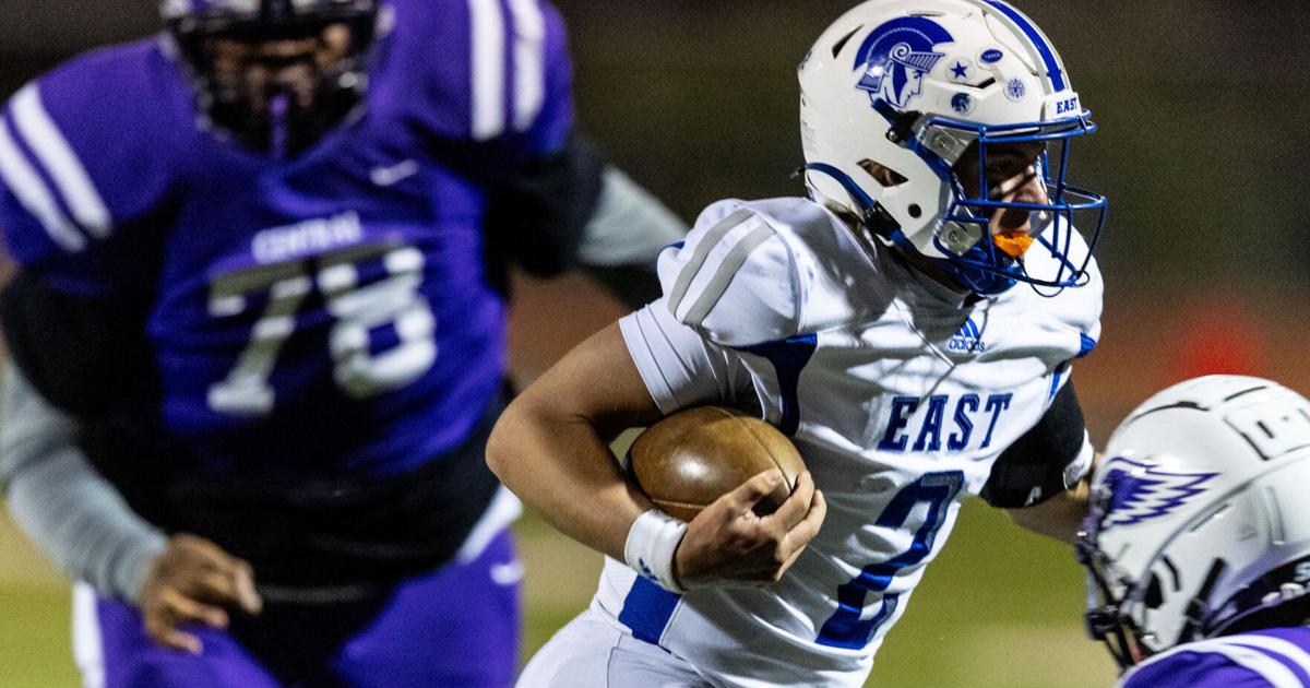 Lincoln East football downs Omaha Central in first round of playoffs