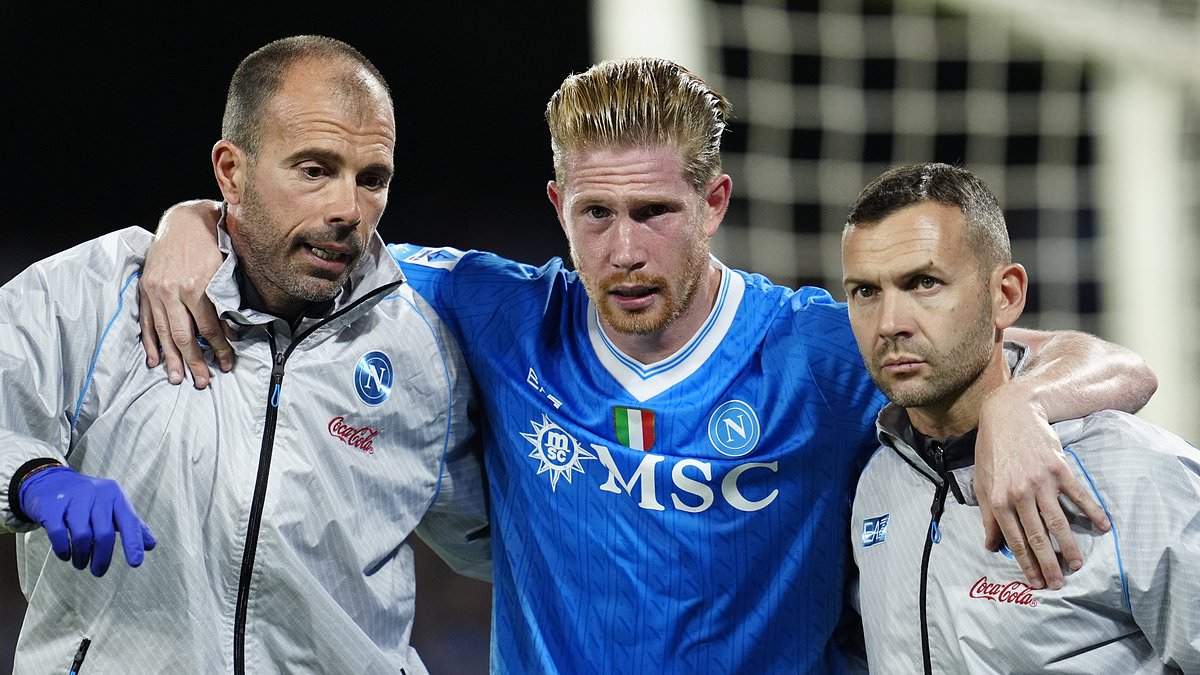 Kevin De Bruyne 'could be OUT of the World Cup' - with freak injury suffered while scoring a penalty 'more severe than first feared'