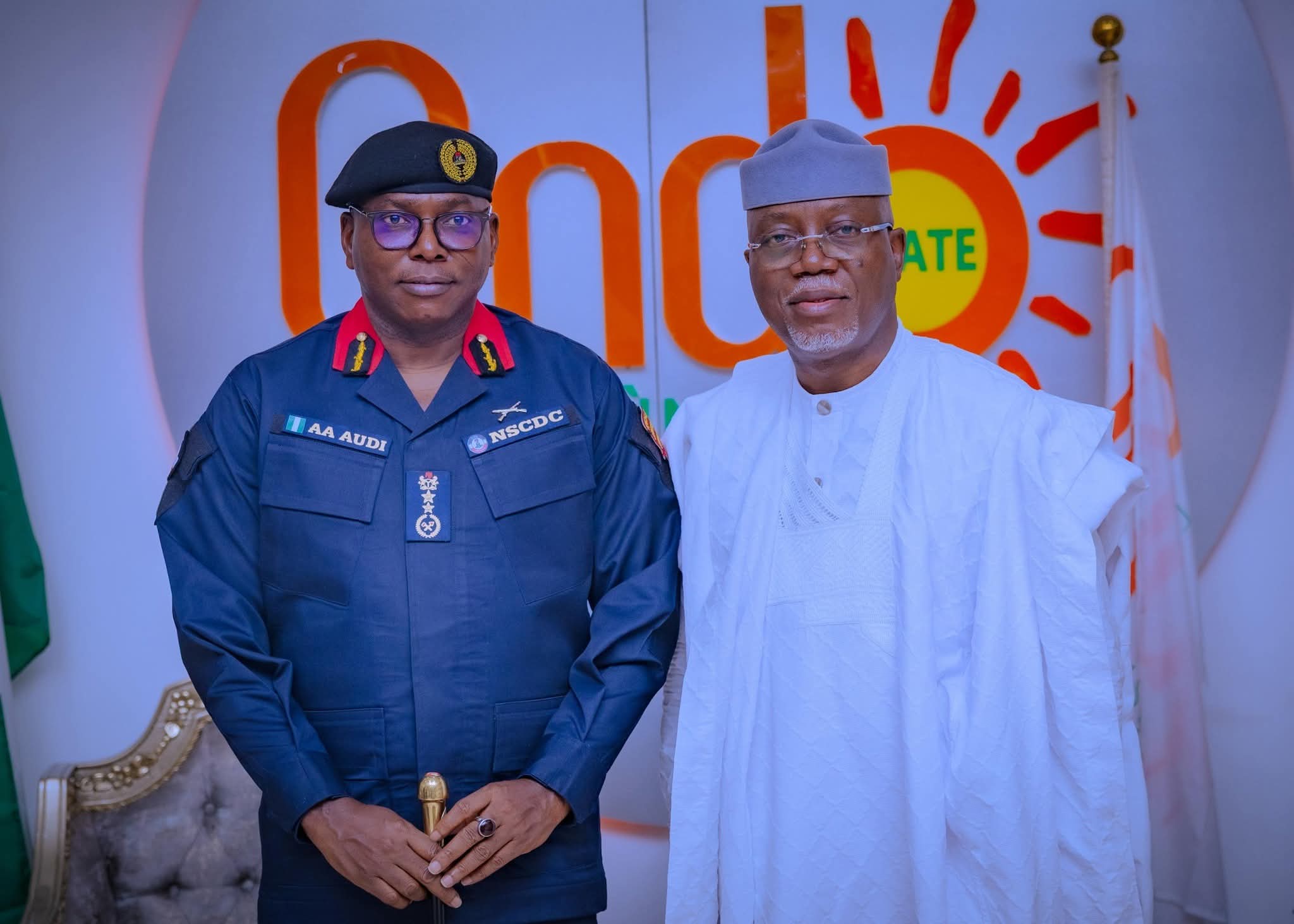 NSCDC Commandant Commends Aiyedatiwa For Supporting Security Agencies