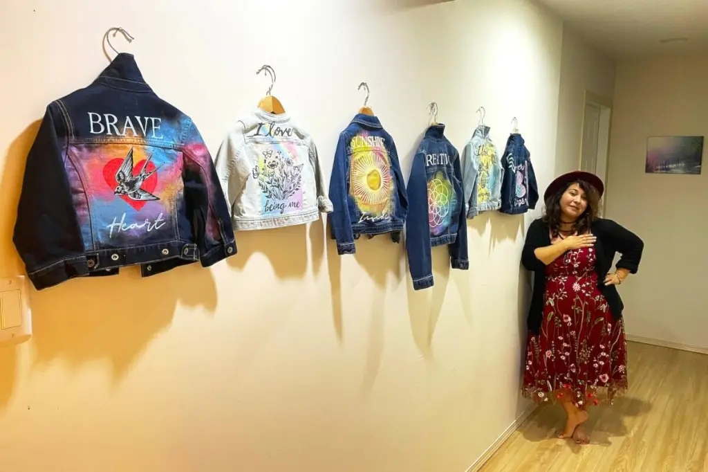 Vancouver Island artist turns paint, denim and song into art that heals