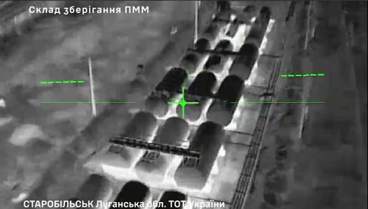 Ukrainian Spec Ops Hit Luhansk Oil Depot – Caught on Thermal Footage