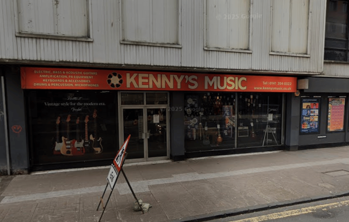 Kenny's Music: Much-loved Scottish music retailer with stores in Glasgow, Aberdeen and Dunfermline shuts