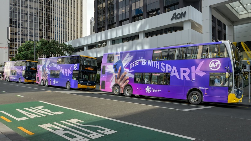 QMS NZ, Spark and PHD Aotearoa turn Auckland purple