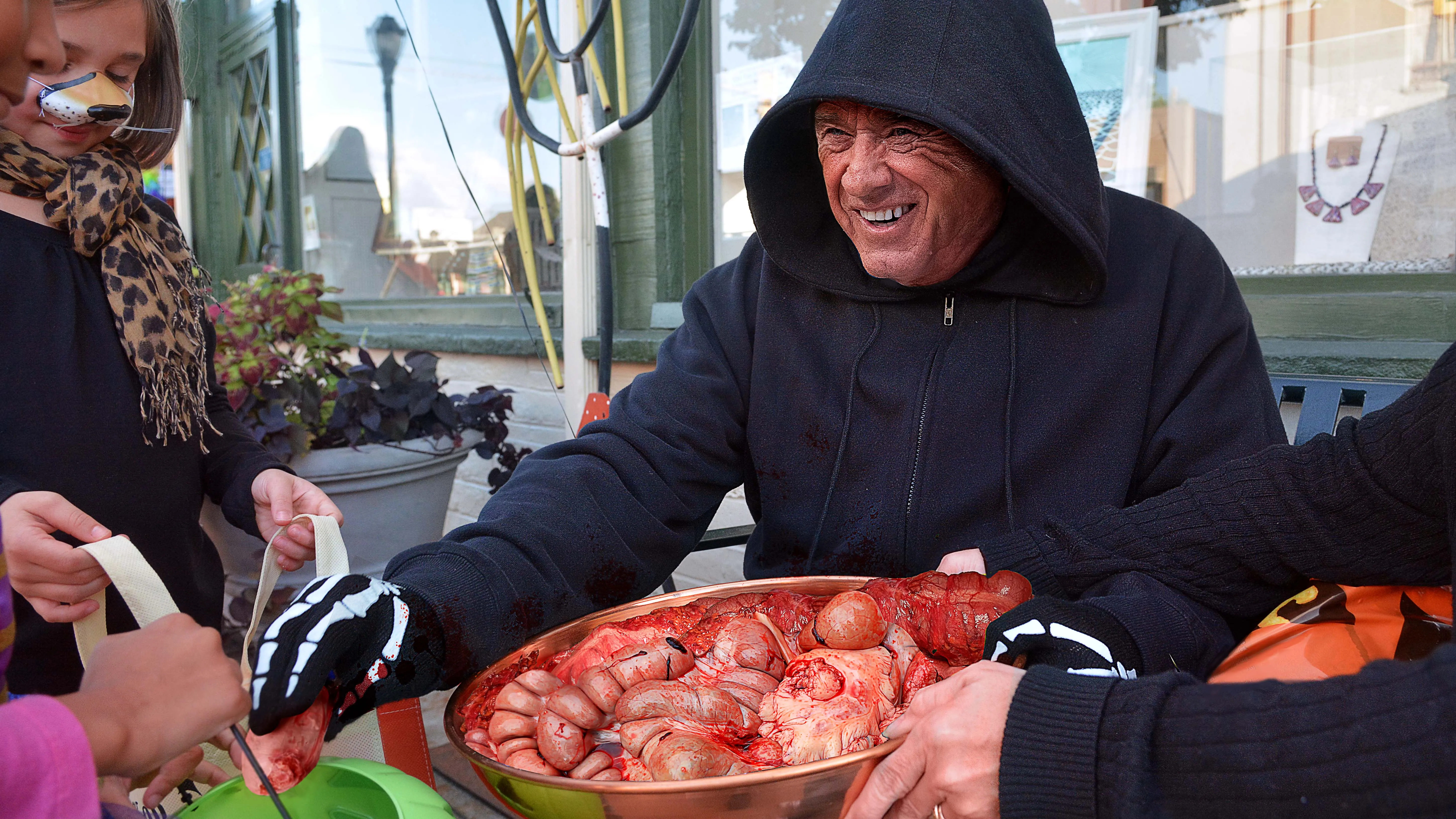 RFK Jr. Greets Trick-Or-Treaters With Big Bowl Of Ape Glands