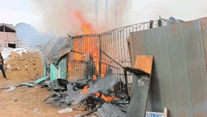 Fire destroys several shops at Bibiani