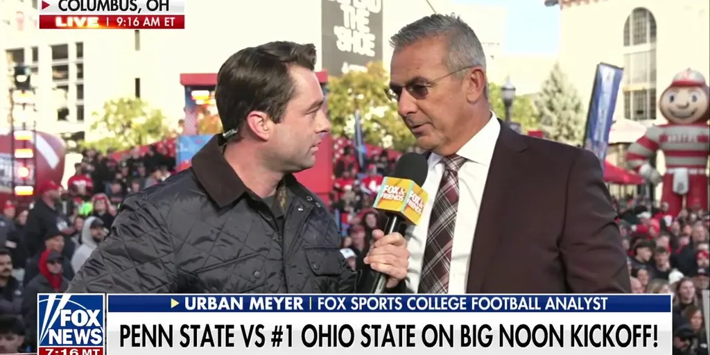 Legendary coach Urban Meyer previews Ohio State–Penn State showdown