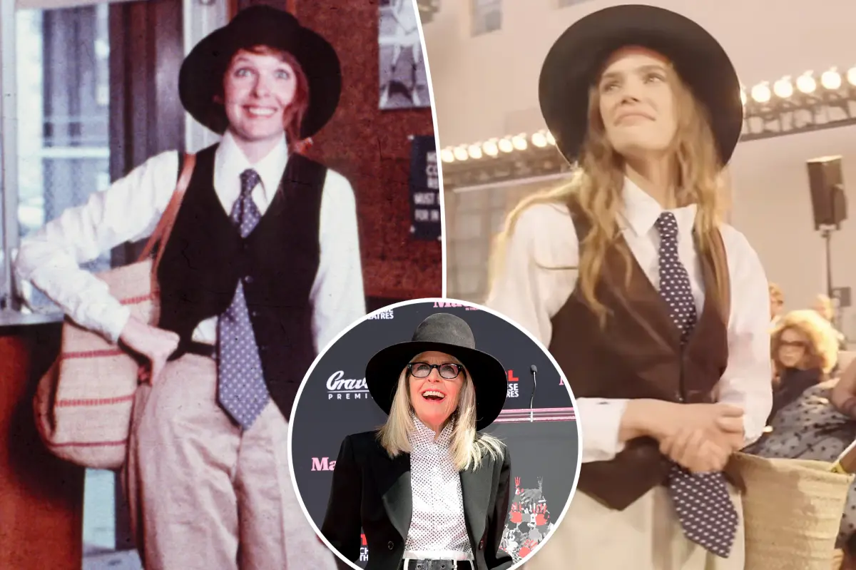 Diane Keaton honored with ‘Annie Hall’ tribute on Vogue World runway after her death