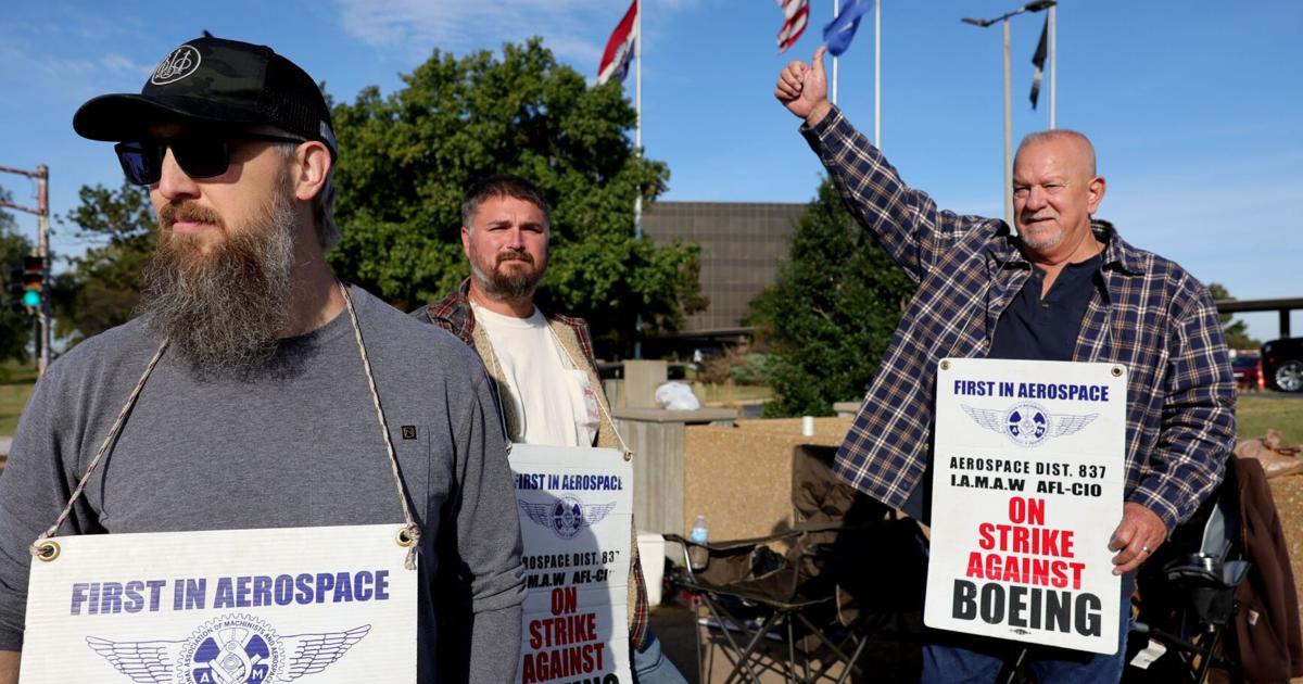 Boeing's bomb system and drone production on track during St. Louis strike, CEO says