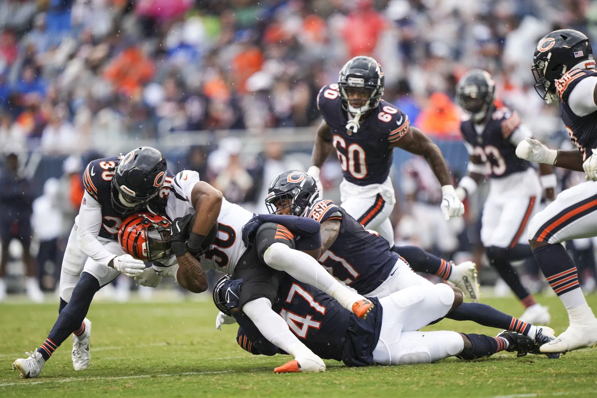 Chicago Bears vs. Cincinnati Bengals projected starting lineup and depth chart for Week 9 | 2025 NFL season