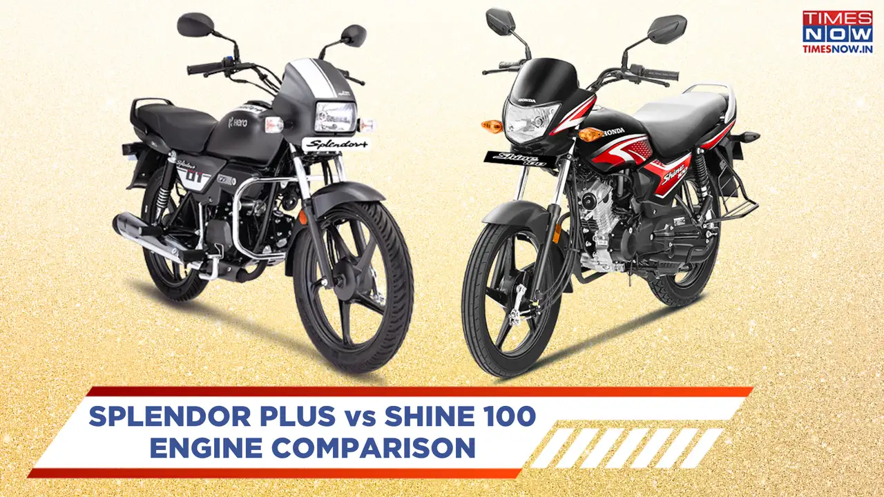 Hero Splendor Plus vs Honda Shine 100 Engine Comparison - Which One Is Better?