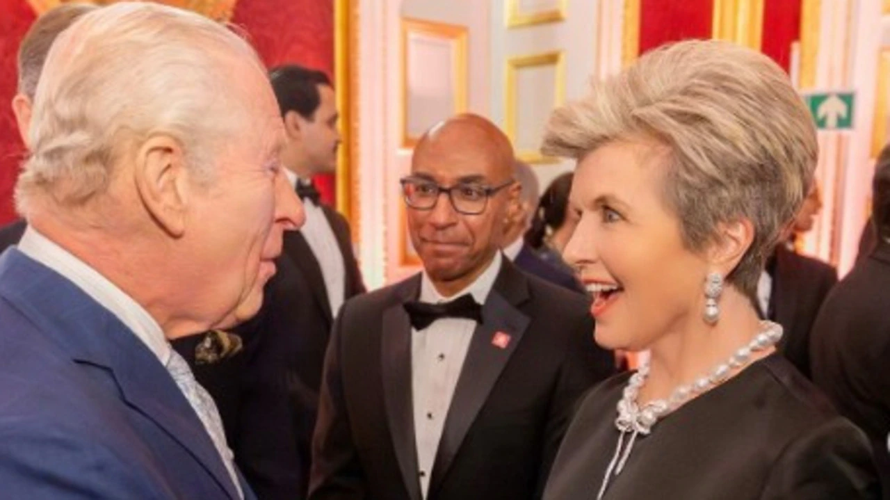 Julie Bishop shares photos from royal dinner with King Charles