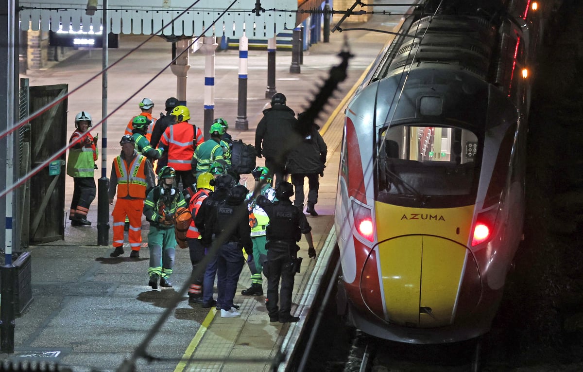 Nine people with life-threatening injuries as terror police probe train stabbing