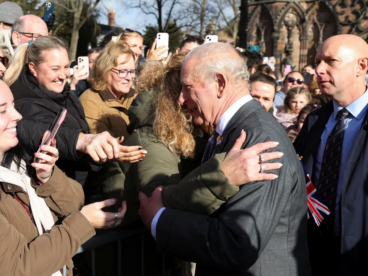 King heckled over Prince Andrew’s relationship with Epstein as he greets crowds