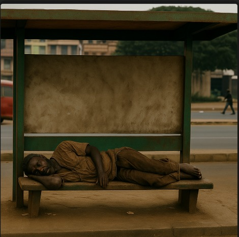 Benches for beds: When Accra’s bus stops become shelters for the forgotten