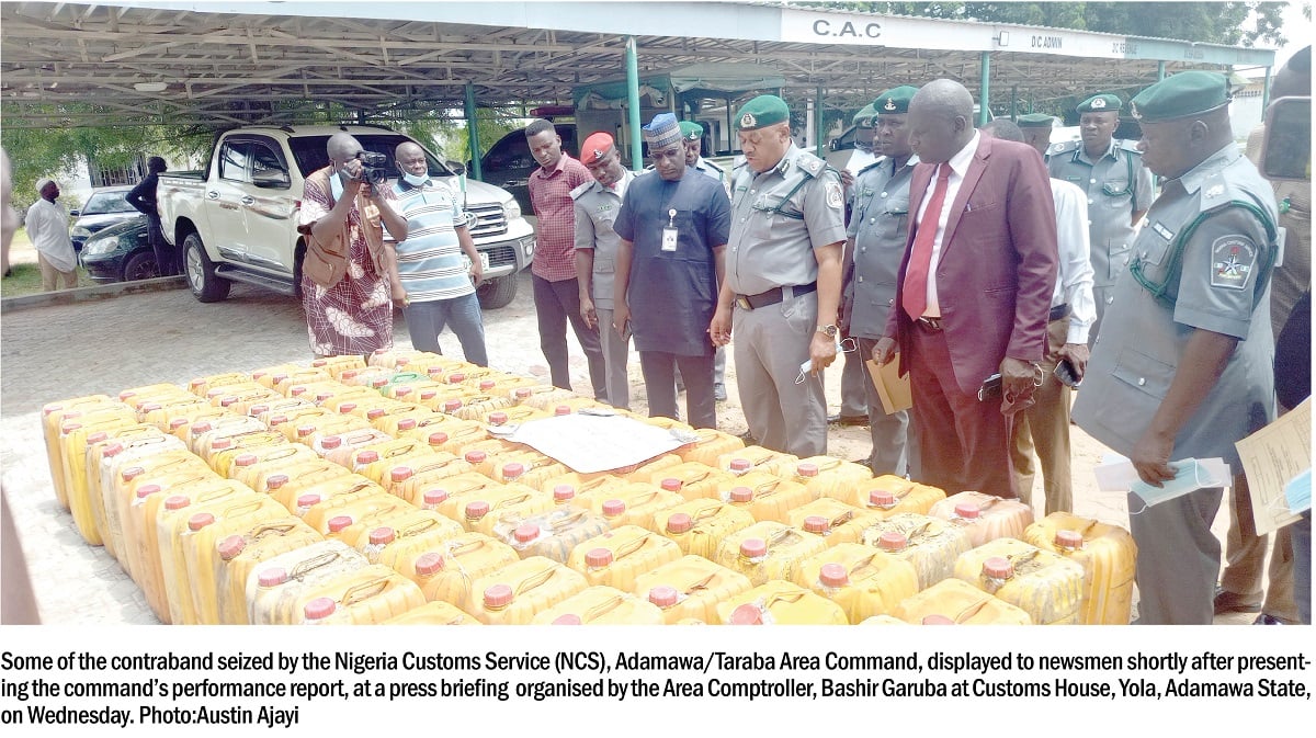 Customs intercepts petroleum products, drugs, other items worth N112m in Adamawa, Taraba