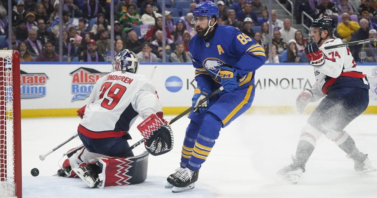 Rosen scores 1st goal for Sabres in 4-3 win over Washington