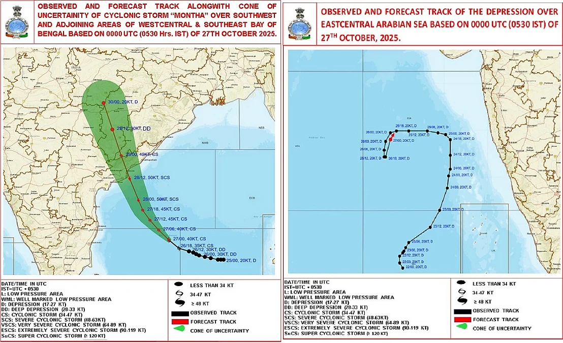 Twin cyclonic threats currently brewing in the North Indian Ocean Region