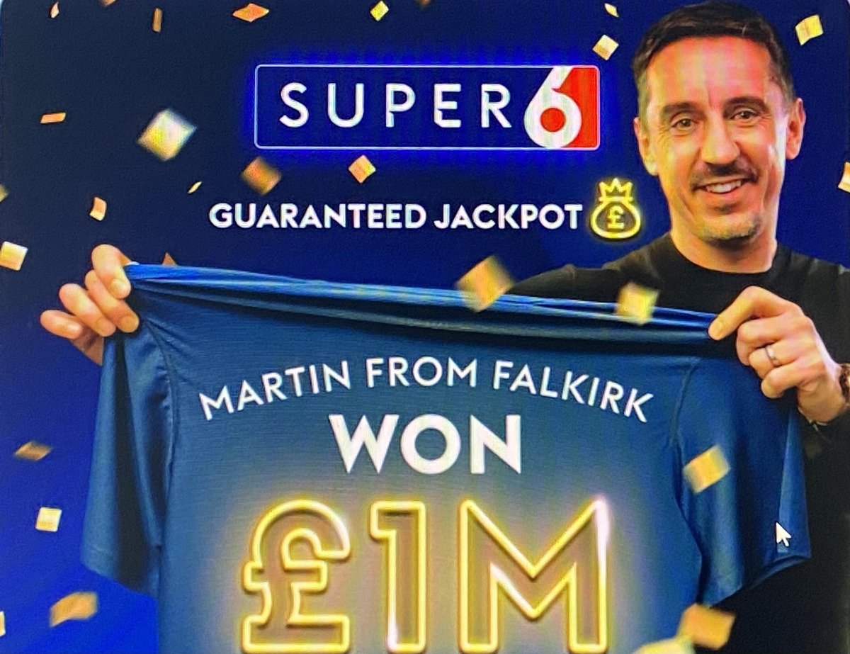 Mystery man Martin's marvellous million: Falkirk man wins seven figure Super 6 jackpot