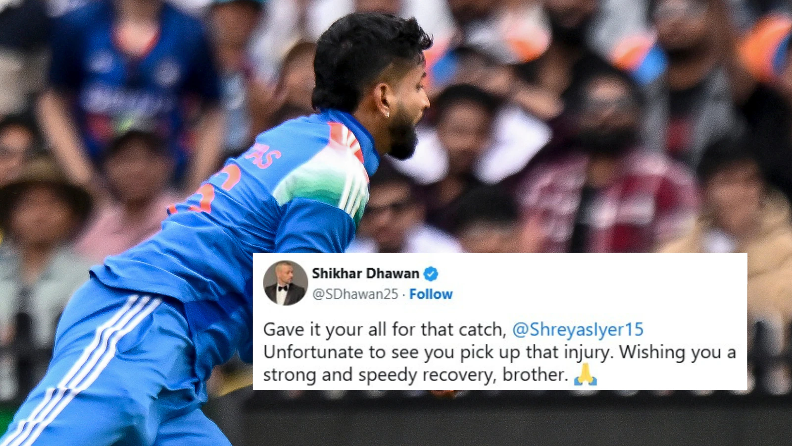 Shikhar Dhawan Prasies Shreyas Iyer For His Effort, Wishes Him A 'Strong And Speedy Recovery'