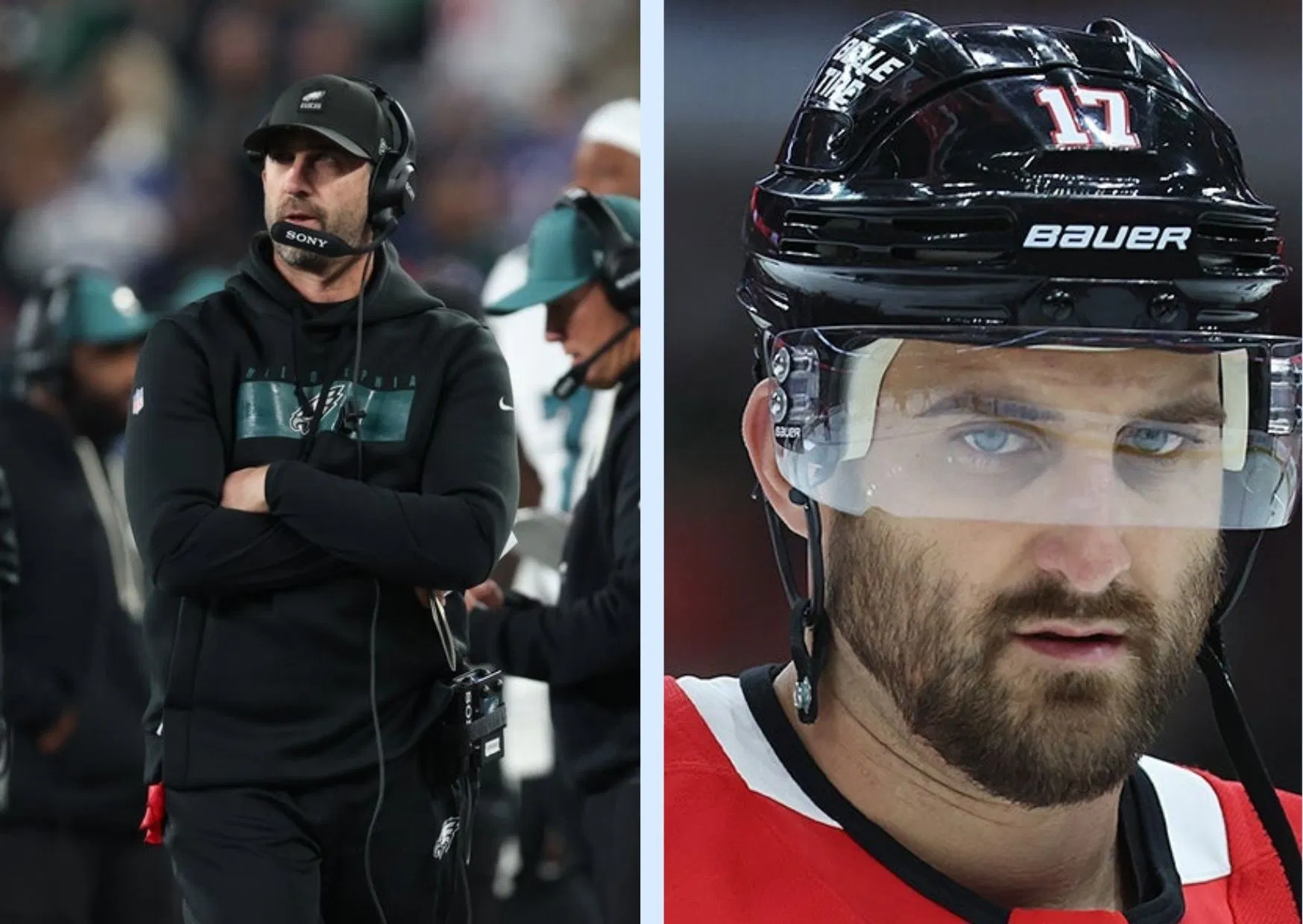 Nick Sirianni returns favor with perfect Nick Foligno impersonation 7 days after Blackhawks captain dressed up as Eagles HC on Halloween [PIC]