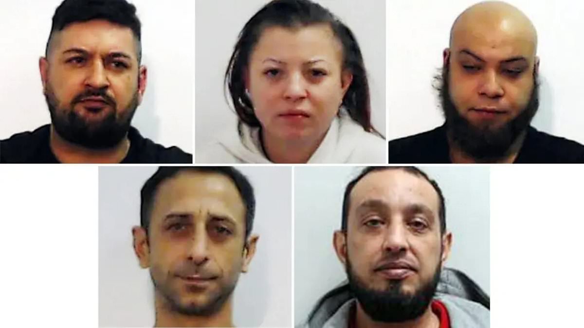 Romanian grooming gang led by 'smirking pimp' are jailed for grooming vulnerable Scottish women and forcing them to take part in 'sex games'