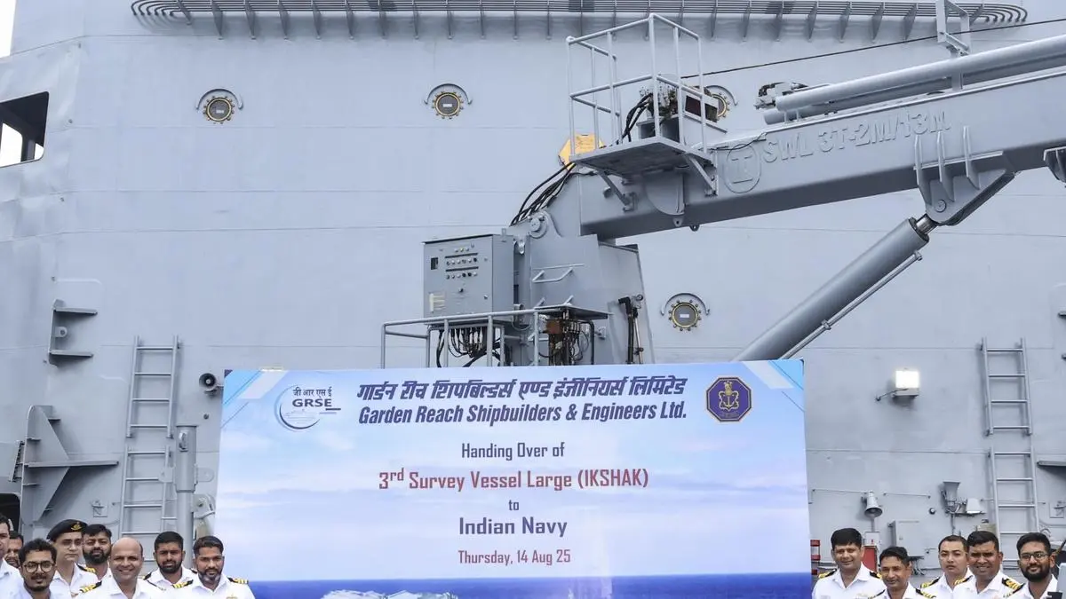 Indian Navy to get indigenously built large survey vessel on November 6