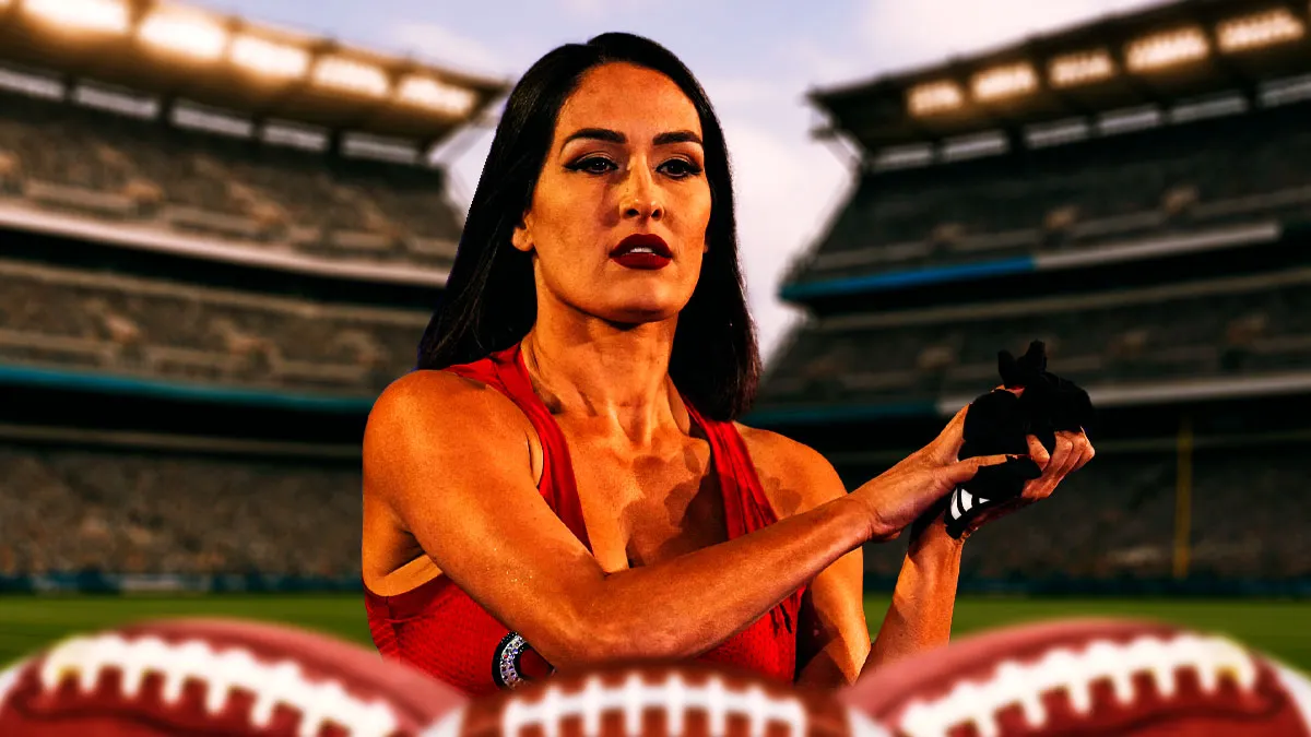 WWE’s Nikki Bella flaunts Erin Andrews gear after Eagles destroy Giants