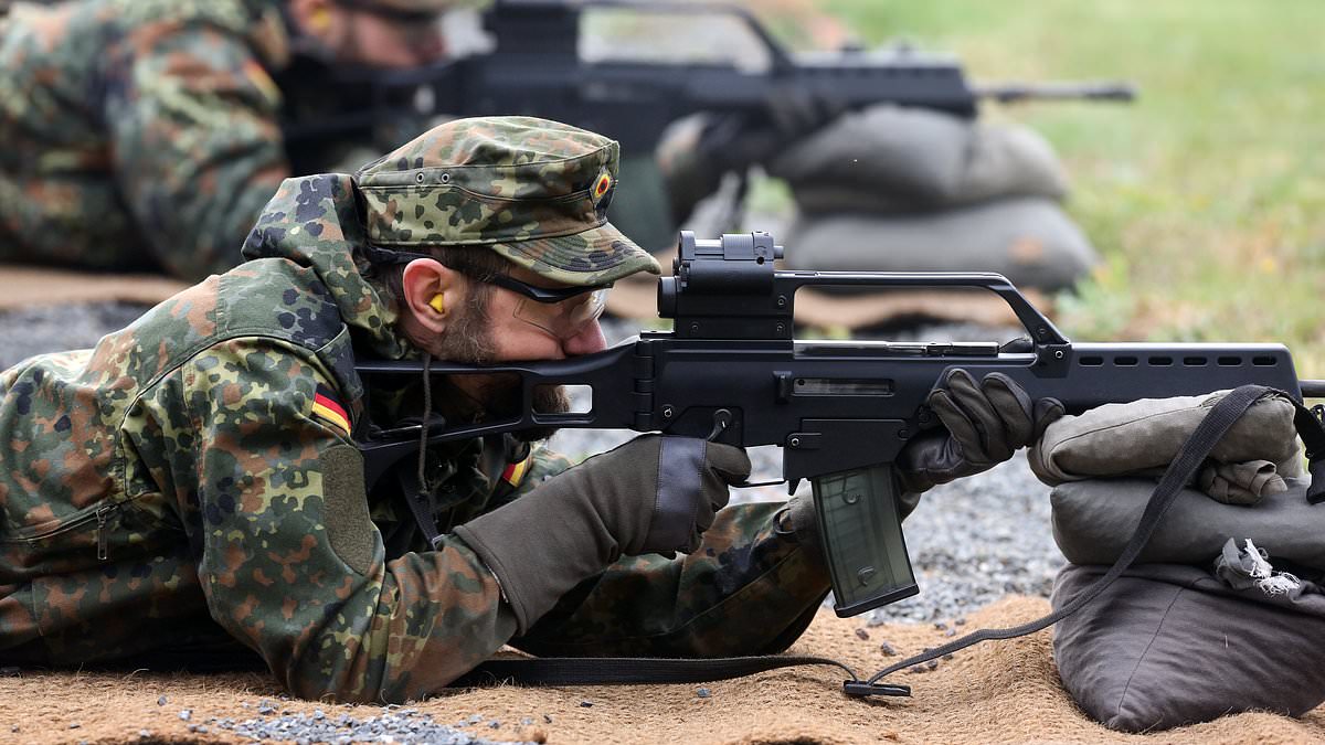 German police 'engage in gun battle with soldiers - with one troop shot in the face - after blunder led them to mistake troops for heavily-armed criminals'