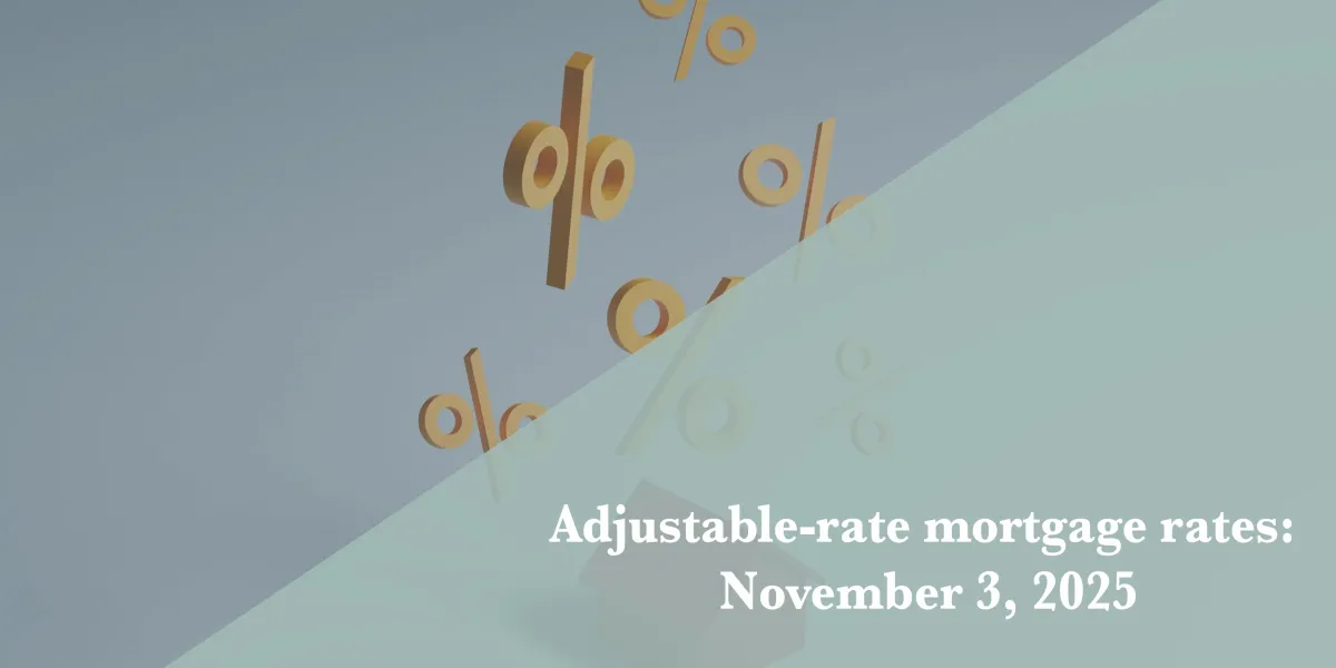 Current ARM mortgage rates report for November 3, 2025