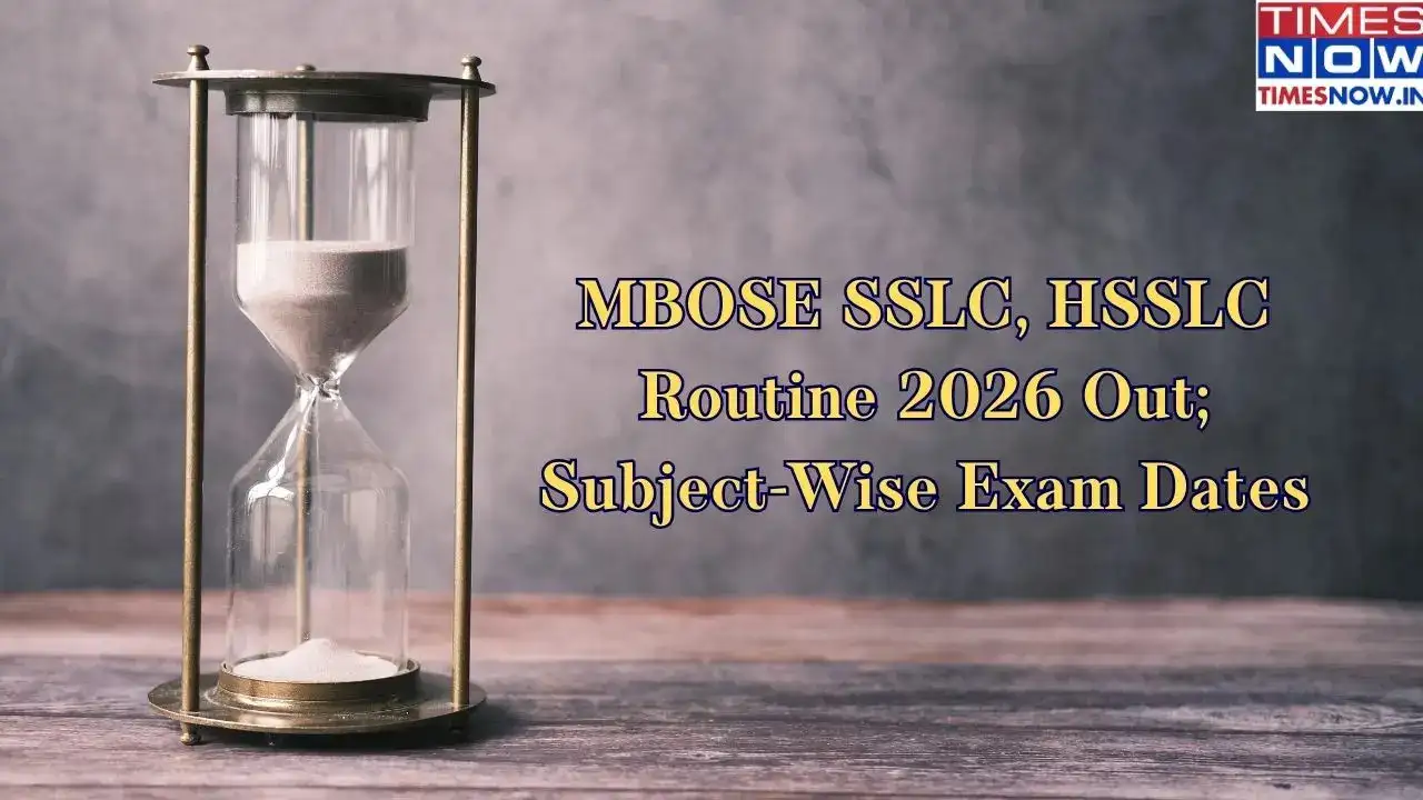 MBOSE SSLC, HSSLC Routine 2026 Out; Check Subject-Wise Exam Dates