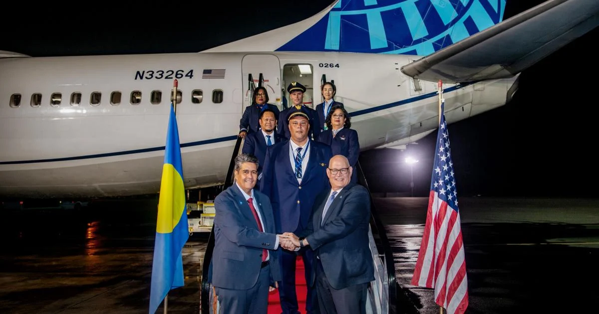 United Airlines’ new service between Palau, Tokyo takes off