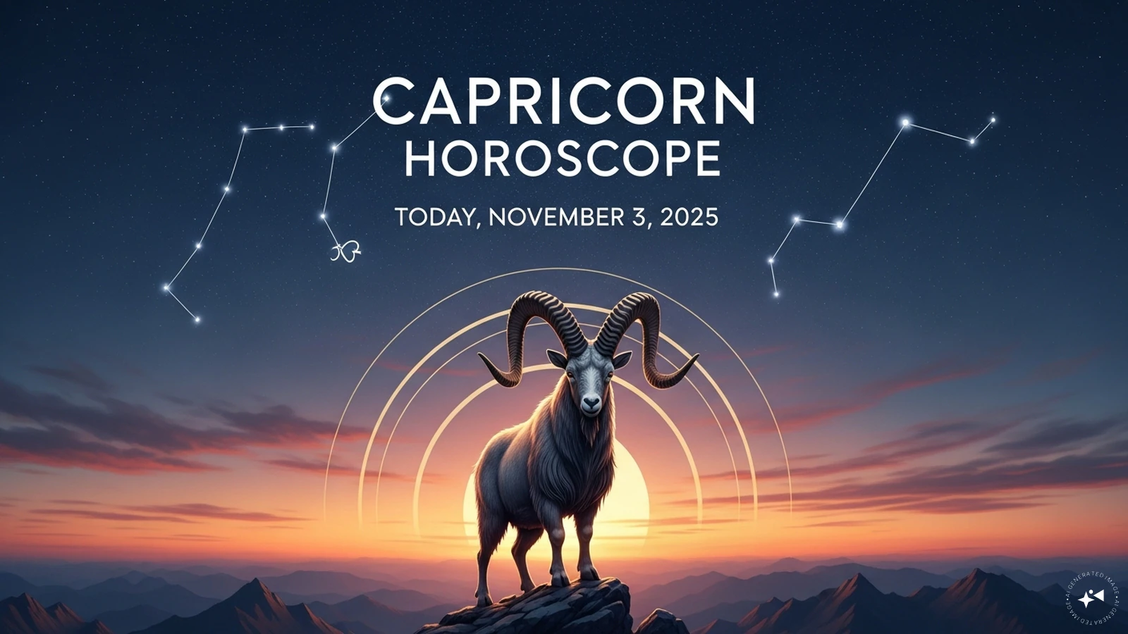 Capricorn Horoscope Today, November 3, 2025