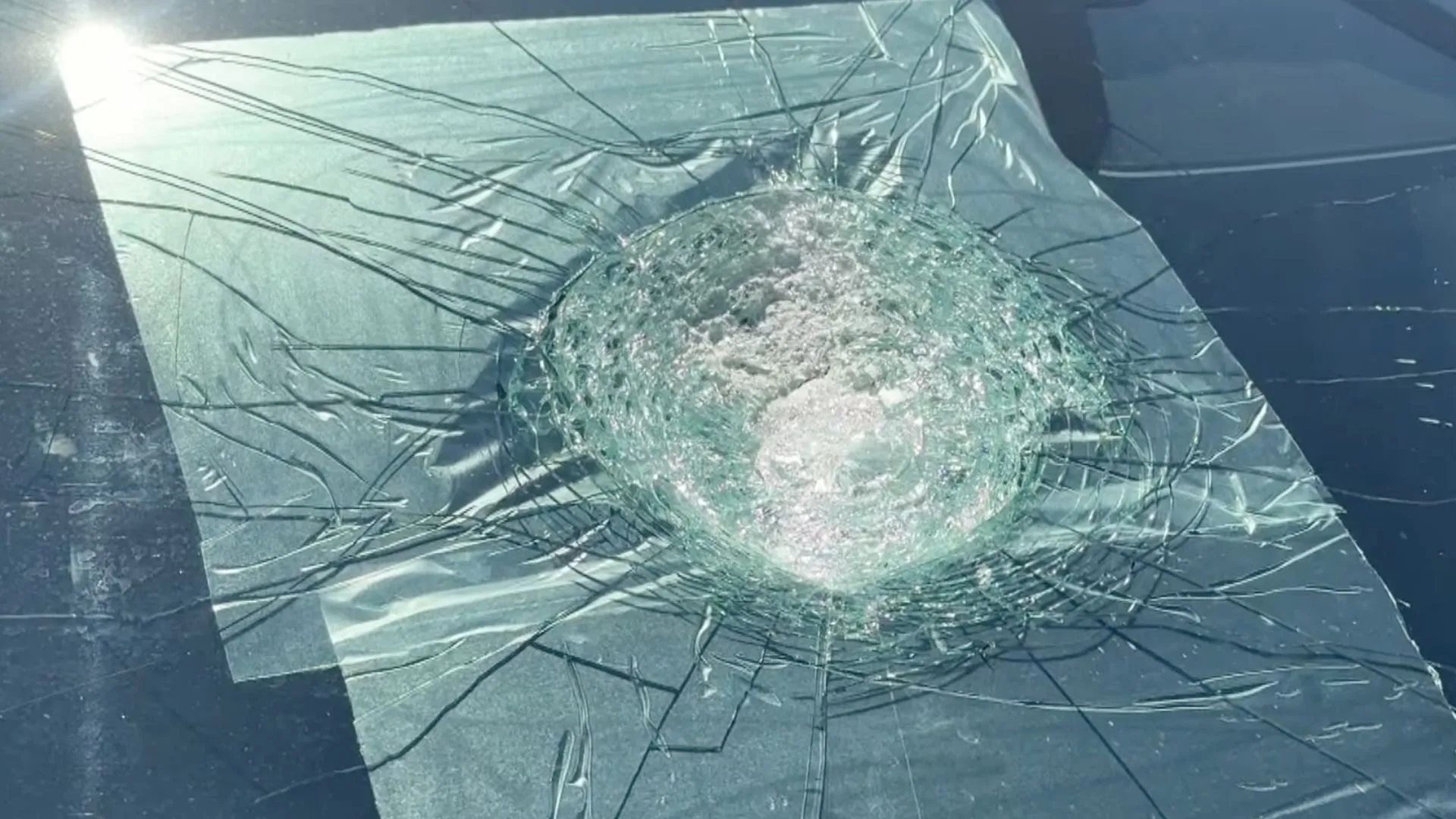 Tesla hit by object from sky, could be world