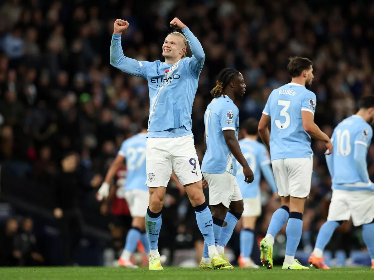 Erling Haaland sends message to Pep Guardiola after Man City star subbed off on hat-trick