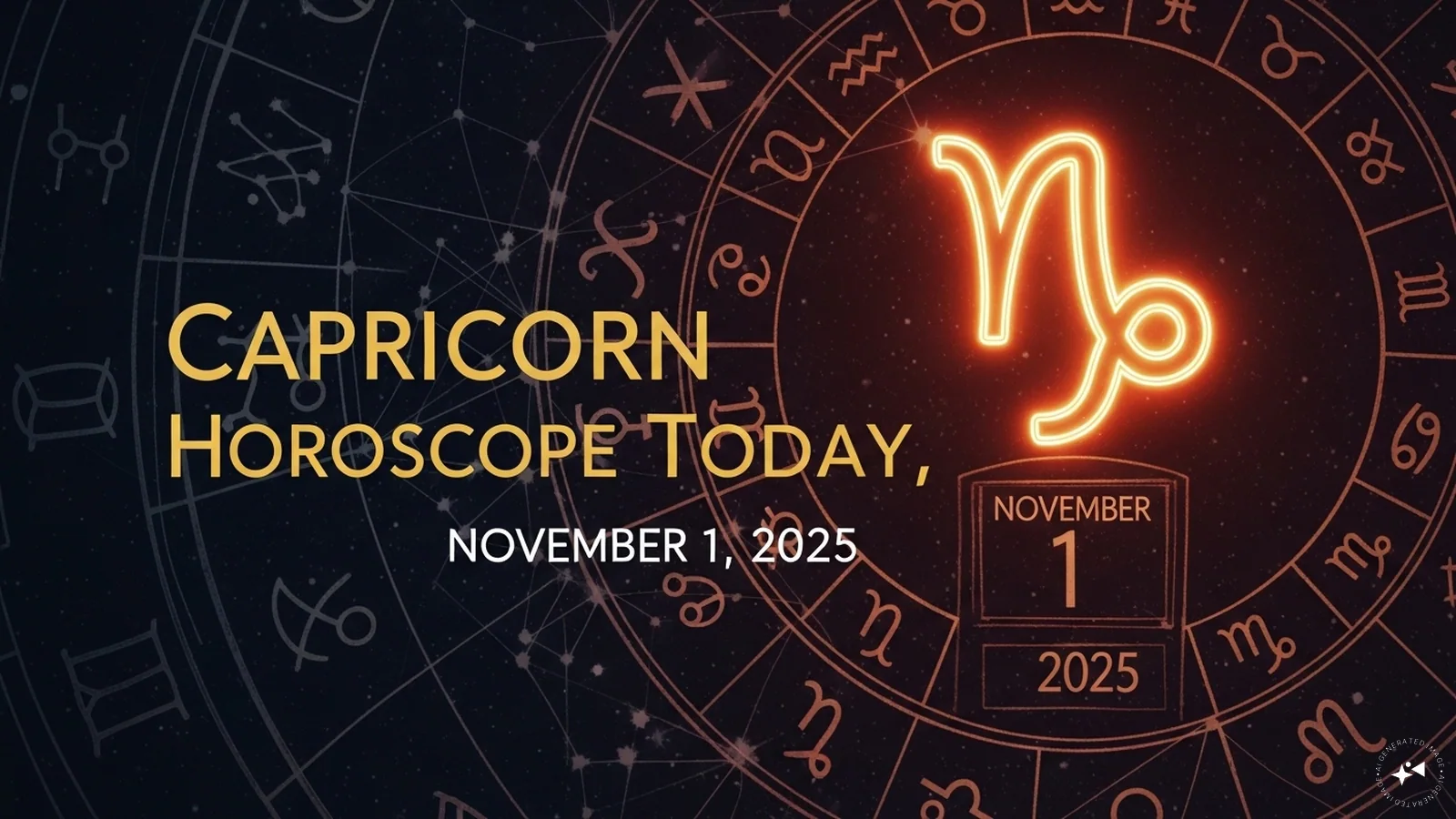 Capricorn Horoscope Today, November 1, 2025