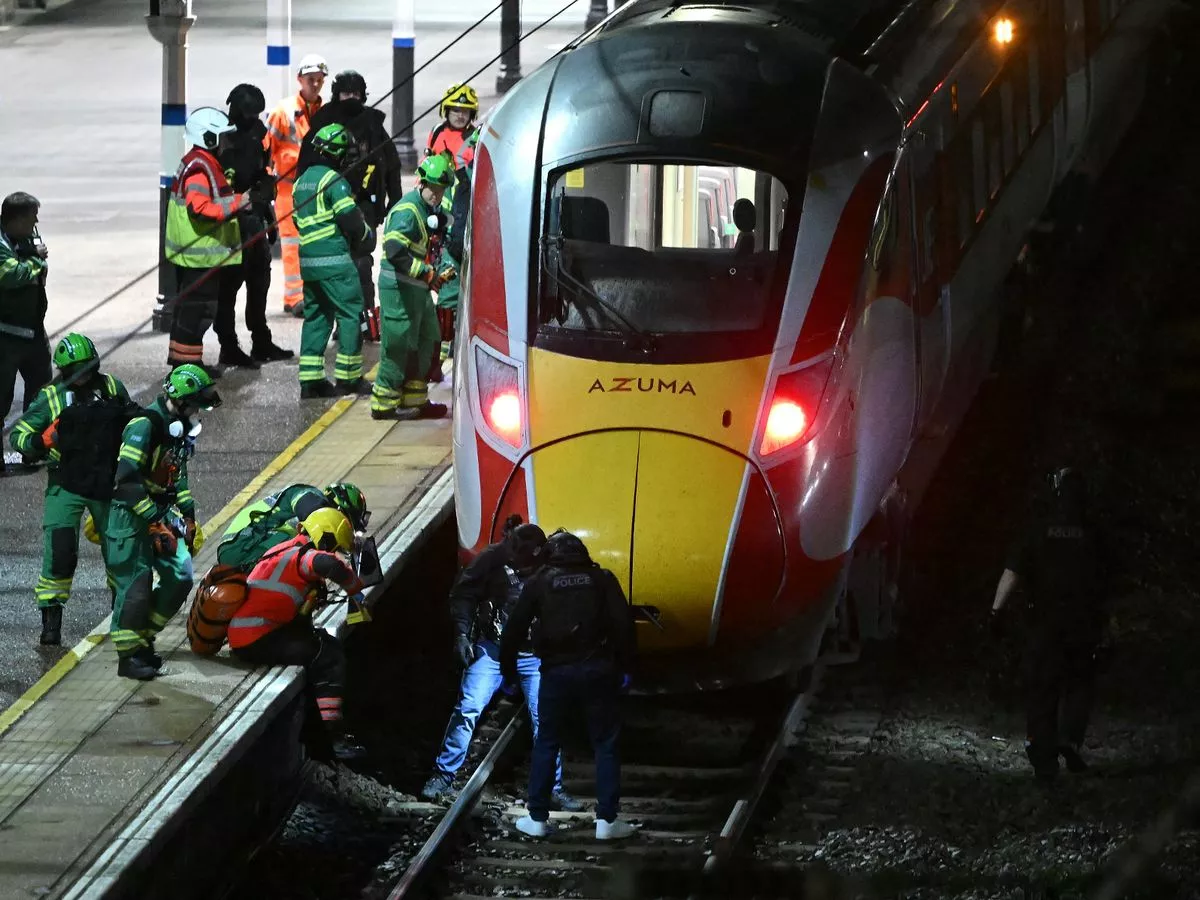'Hero of Huntingdon' uses rag to mop blood from head after saving girl in train stabbings