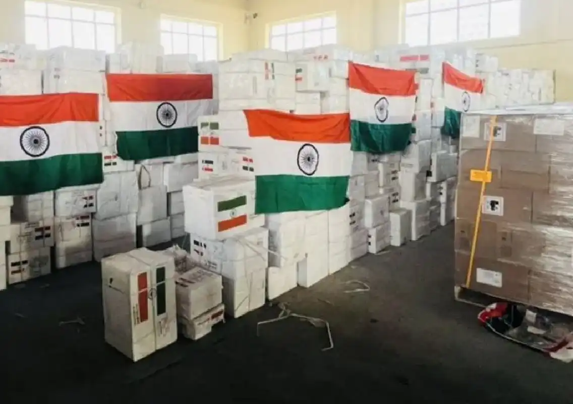 India provides major health support shipment to Afghanistan